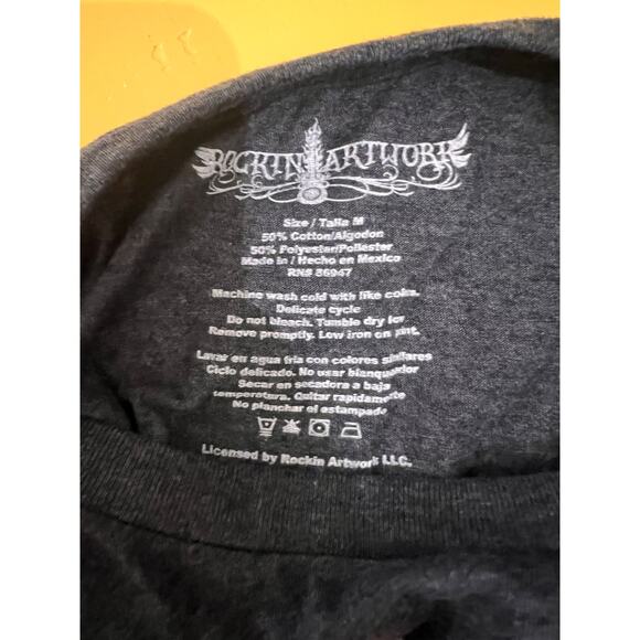 Rockin Artwork Fall of '68 Hendrix Live In Concert Graphic T-Shirt Black M NWOT - Picture 5 of 5